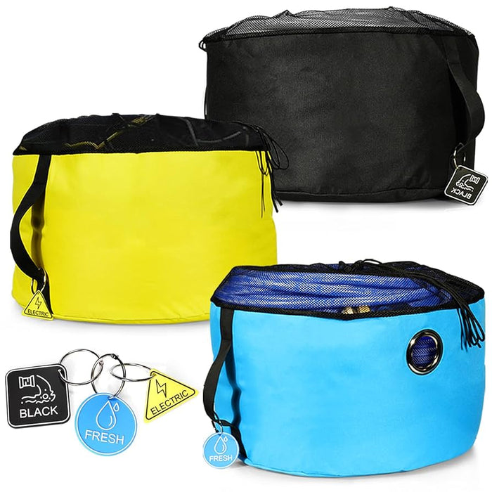 RV Storage Bag Pack – Colour-Coded Hose & Accessory Storage (3 or 4‑Pack)
