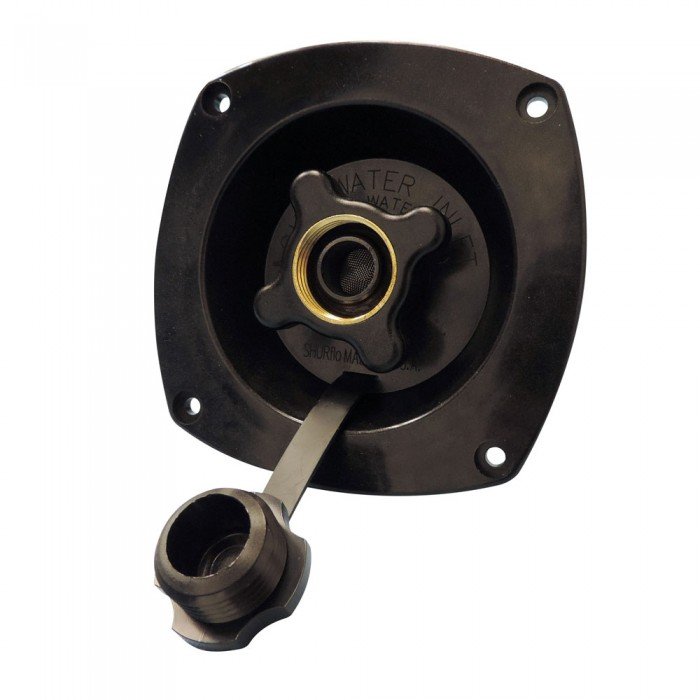 Shurflo Flush Mount 50PSI Water Pressure Regulator Black