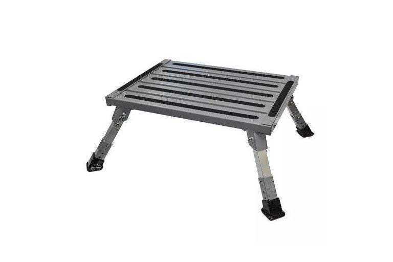 Coast Height Adjustable - Folding Aluminum RV Step (150KG Capacity)