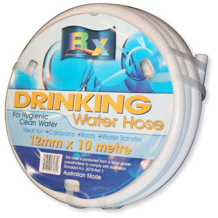 RX 12 mm Food Grade Hose with Connectors – 10 m Drinking Water Safe Hose