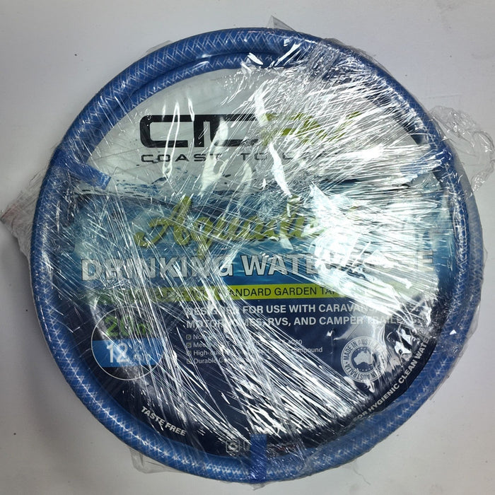 CTCRV 20M Drinking Water Hose with Fittings – Food Grade Caravan Hose