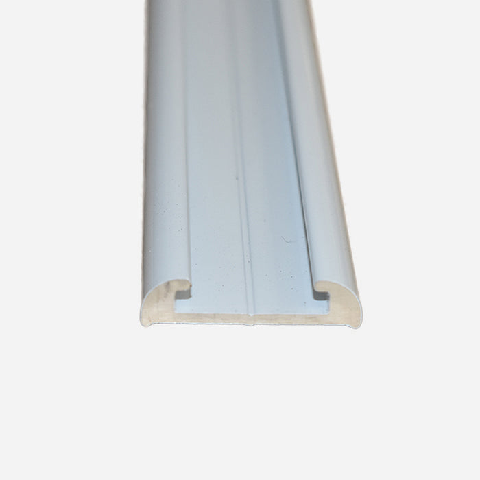 Truline Flat Aluminium White (Narrow) – 22 mm × 4.8 m Edge Trim for Caravans