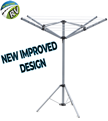 Australian RV Rotary Clothesline And Stand | Abba Caravans