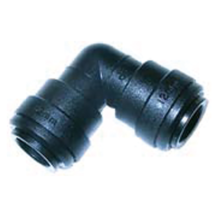 John Guest 12 mm Equal Elbow Connector – Push‑Fit 90° Pipe Bend (PM0312E)