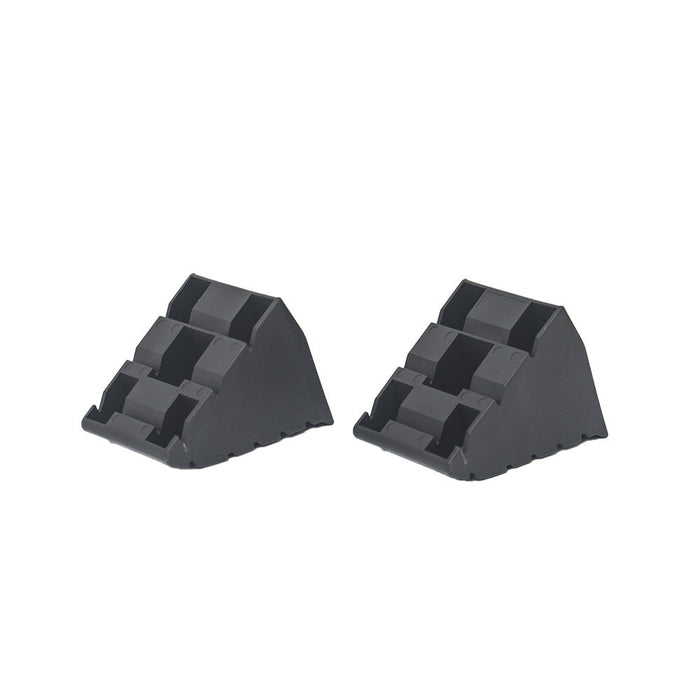Split Leveling Ramp Chocks Black