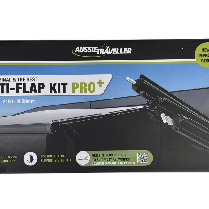 Aussie Traveller Anti‑Flap Kit PRO+ – Lightweight Wind-Flap Prevention for Awnings (2100–2500 mm)