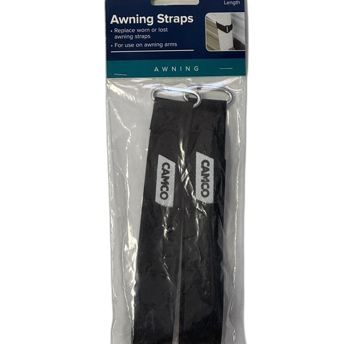 Camco Awning Safety Straps – Heavy‑Duty Velcro Leg Strap Pair (≈30 cm)