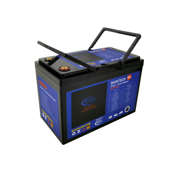 Baintech 150 Ah 12.8 V Lithium Battery – Bluetooth‑Enabled Deep‑Cycle Power