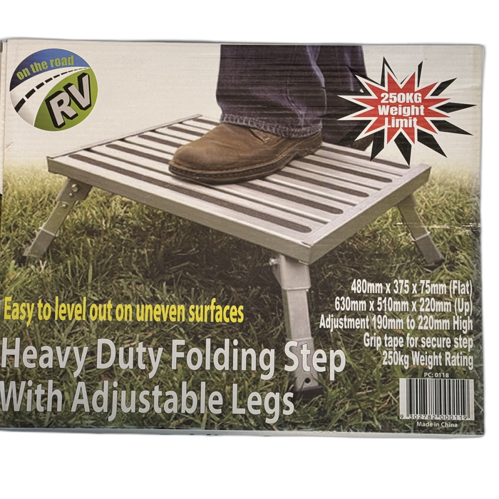 Large Steel Metal Step – Adjustable, Safe & Lightweight