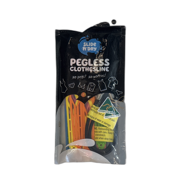 Slide n’ Dry Pegless Clothesline – Aussie Made, Lightweight & No Pegs Needed