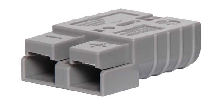 Grey Anderson 50A Plug Connector – Heavy‑Duty Genderless DC Power Link