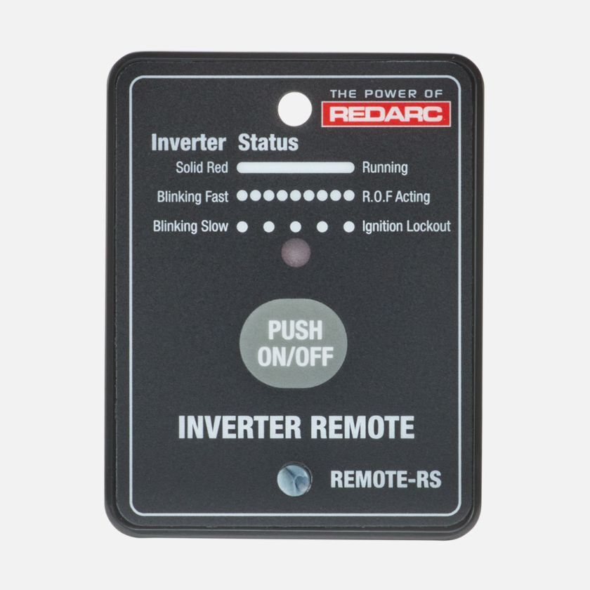 Redarc REMOTE‑RS Voltage Inverter Remote – Flush-Mount On/Off Switch f ...