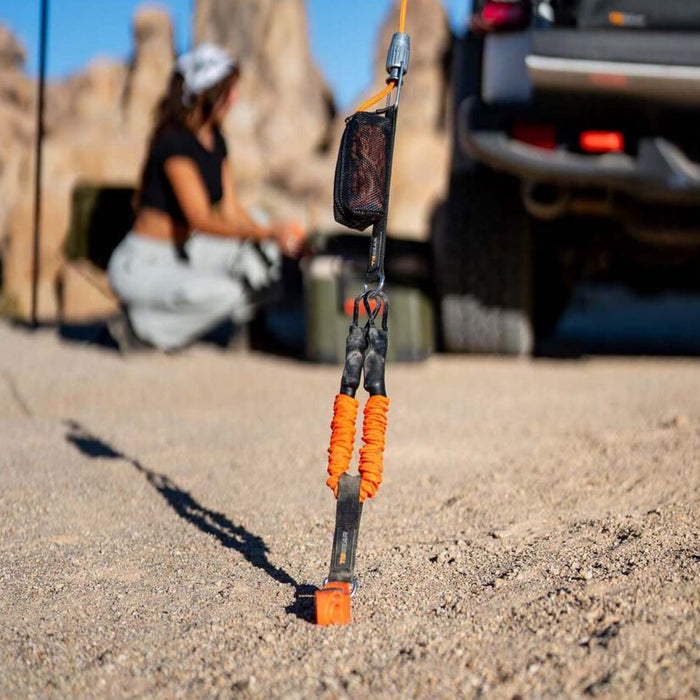 Tiegear HD Soft Spring + Loop – Heavy‑Duty Awning Shock Absorber (45 cm)