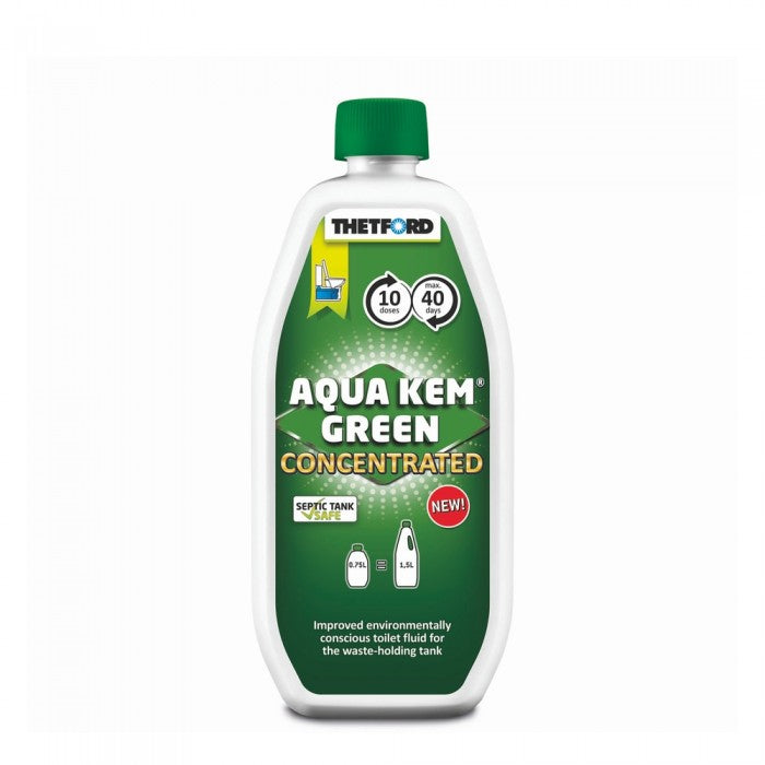 Thetford Aqua Kem Green Concentrated – 750–780 ml Eco Toilet Chemical (Septic Safe)