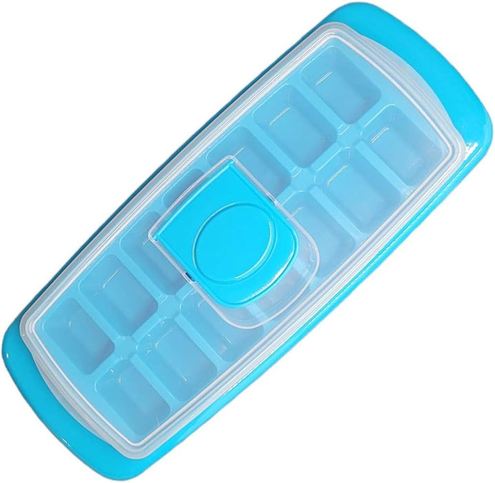 Ice Cube Tray with Cover Blue