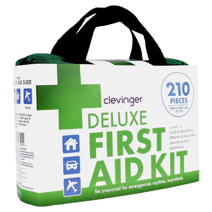 Clevinger Deluxe First Aid Kit – 210-Piece Hospital-Grade Travel & Emergency Kit (ARTG Registered)