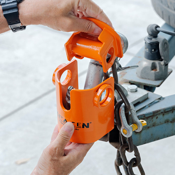 Saracen V2 Hitch & Chain Lock – High‑Security Steel Coupling Lock (SHL100‑2)